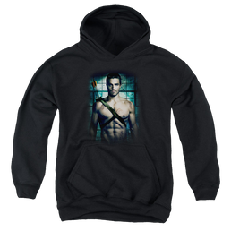 Arrow The Television Series Shirtless - Youth Hoodie Youth Hoodie (Ages 8-12) Green Arrow   
