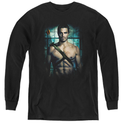 Arrow The Television Series Shirtless - Youth Long Sleeve T-Shirt Youth Long Sleeve T-Shirt Green Arrow   