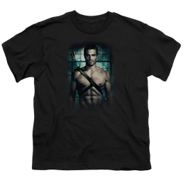 Arrow The Television Series Shirtless - Youth T-Shirt Youth T-Shirt (Ages 8-12) Green Arrow   