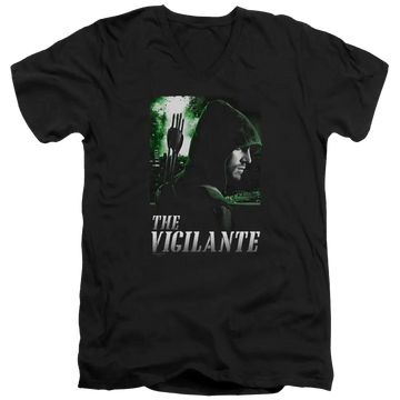 Arrow Star City Defender - Men's V-Neck T-Shirt Green Arrow