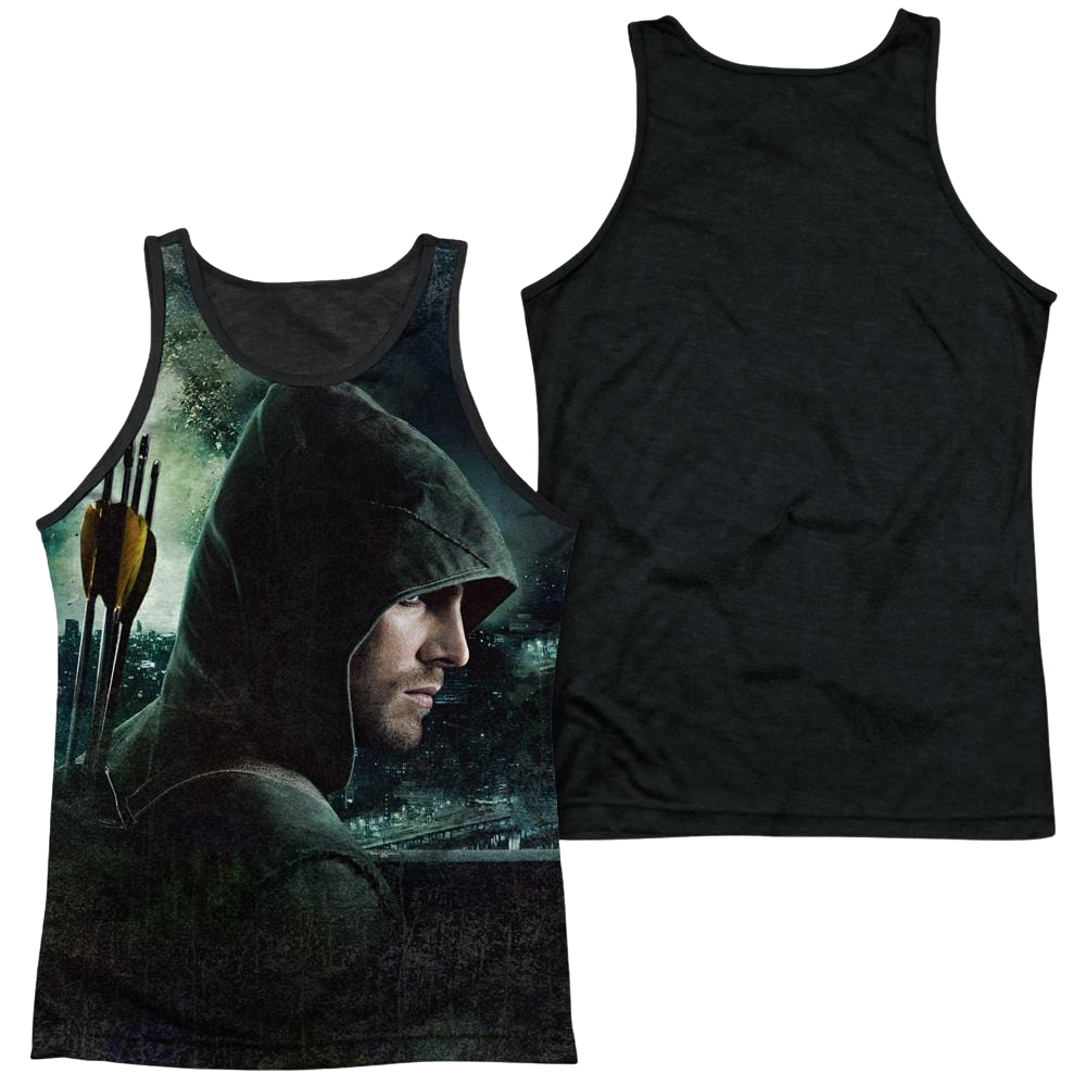 Arrow Hero Men's Black Back Tank Men's Black Back Tank Green Arrow   