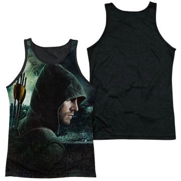 Arrow Hero Men's Black Back Tank Green Arrow