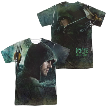 Arrow Hero Men's All Over Print T-Shirt Green Arrow