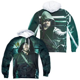 Arrow Two Sides - All-Over Print Pullover Hoodie All-Over Print Pullover Hoodie Green Arrow   