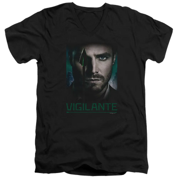 Arrow Good Eye - Men's V-Neck T-Shirt Green Arrow