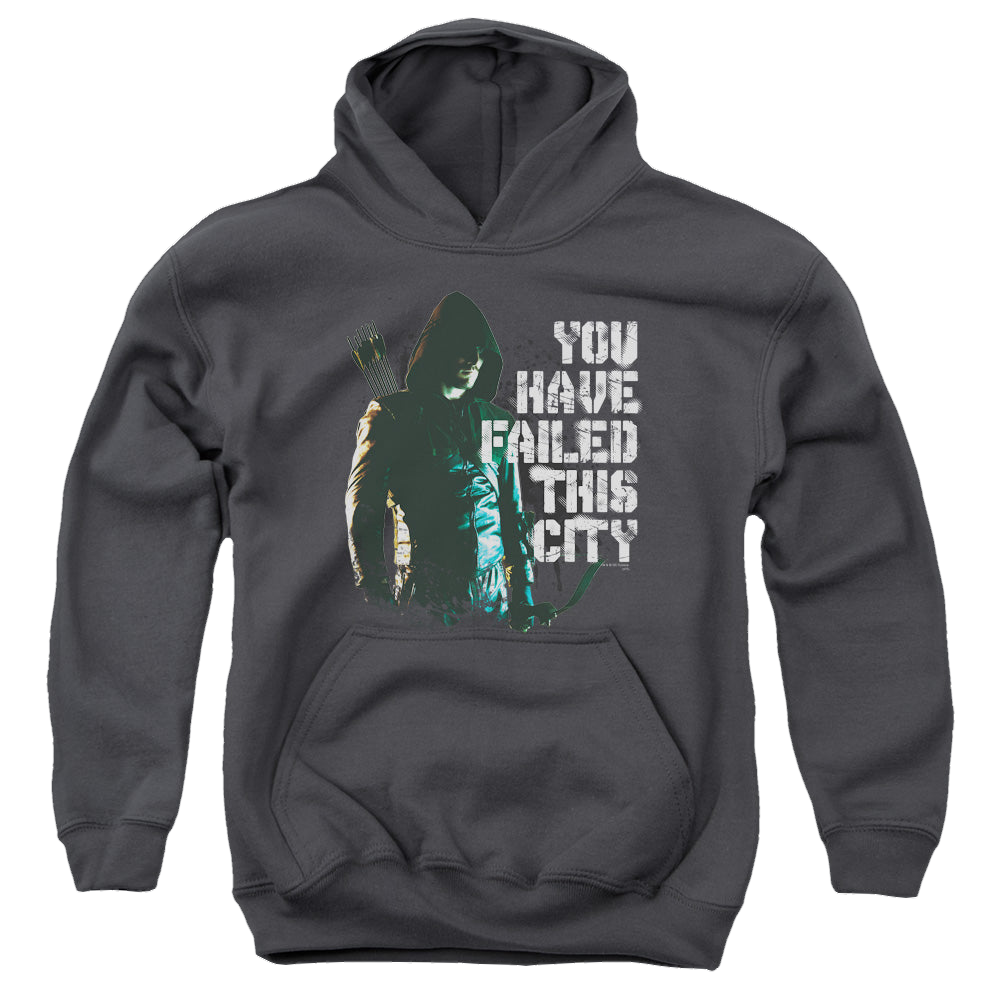 Arrow The Television Series You Have Failed - Youth Hoodie Youth Hoodie (Ages 8-12) Green Arrow   