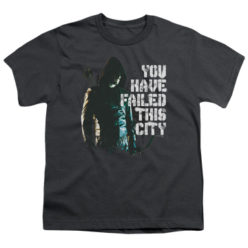 Arrow The Television Series You Have Failed - Youth T-Shirt Youth T-Shirt (Ages 8-12) Green Arrow   