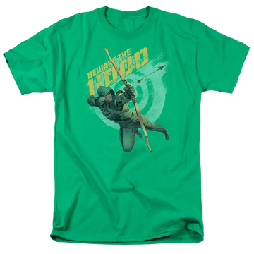 Arrow Beware - Men's Regular Fit T-Shirt Green Arrow