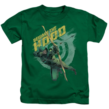 Arrow The Television Series Beware - Kid's T-Shirt Kid's T-Shirt (Ages 4-7) Green Arrow   