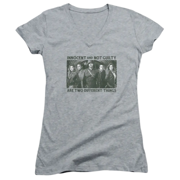 Arrow Not Guilty - Juniors V-Neck T-Shirt Green Arrow