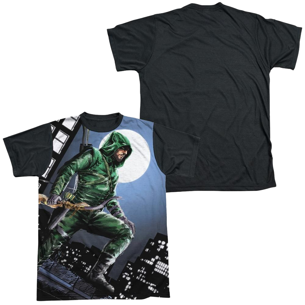 Arrow Night Watch - Men's Black Back T-Shirt Men's Black Back T-Shirt Green Arrow   