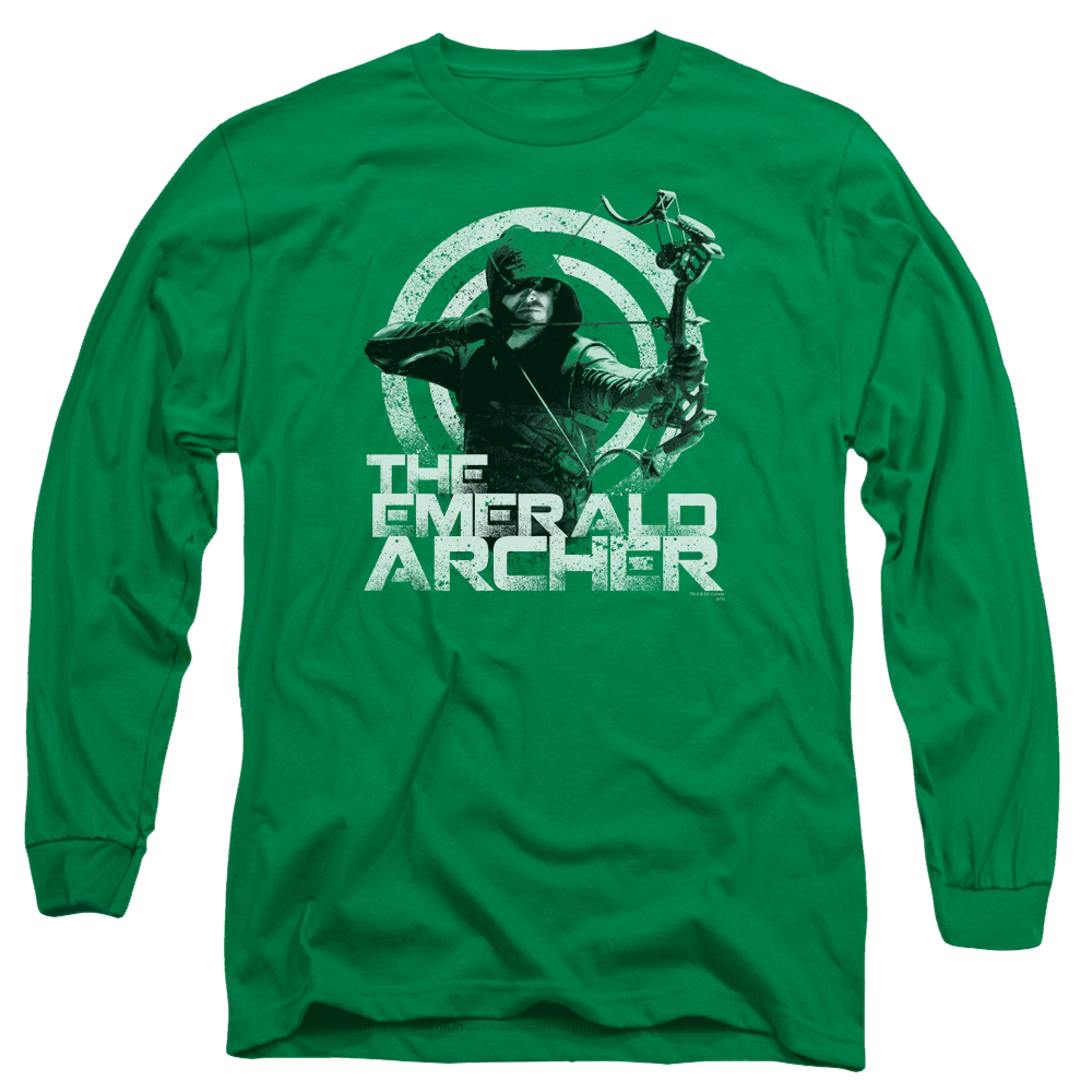 Arrow Archer - Men's Long Sleeve T-Shirt Men's Long Sleeve T-Shirt Green Arrow   
