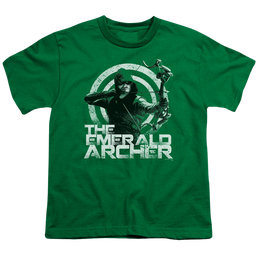 Arrow The Television Series Archer - Youth T-Shirt Youth T-Shirt (Ages 8-12) Green Arrow   