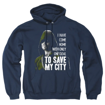 Arrow Save My City - Pullover Hoodie Green Arrow