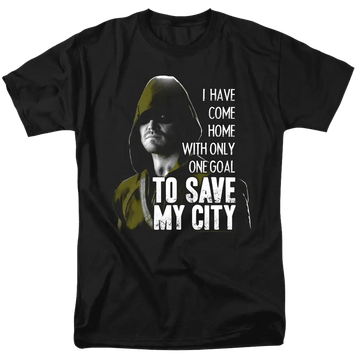 Arrow Save My City - Men's Regular Fit T-Shirt Green Arrow