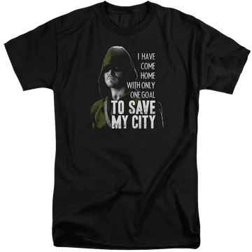 Arrow Save My City - Men's Tall Fit T-Shirt Green Arrow