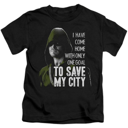 Arrow The Television Series Save My City - Kid's T-Shirt Kid's T-Shirt (Ages 4-7) Green Arrow   