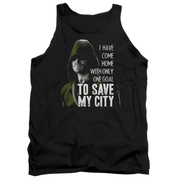 Arrow Save My City Men's Tank Green Arrow