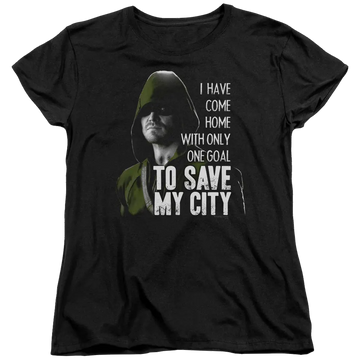 Arrow Save My City - Women's T-Shirt Green Arrow