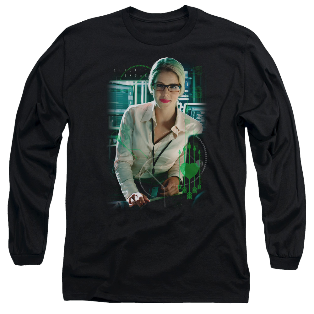 Arrow Felicity Smoak - Men's Long Sleeve T-Shirt Men's Long Sleeve T-Shirt Green Arrow   