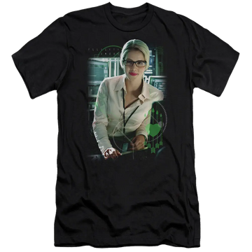 Arrow Felicity Smoak - Men's Premium Slim Fit T-Shirt Green Arrow