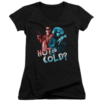 Arrow Hot Or Cold - Juniors V-Neck T-Shirt Green Arrow