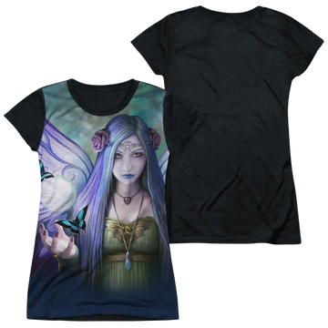 Anne Stokes Mystic Aura - Juniors Black Back T-Shirt Anne Stokes