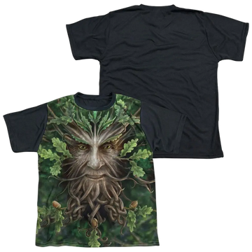 Anne Stokes Oak King - Youth Black Back T-Shirt (Ages 8-12) Anne Stokes