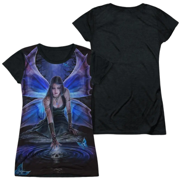Anne Stokes Immortal Flight juniors black back t-shirt