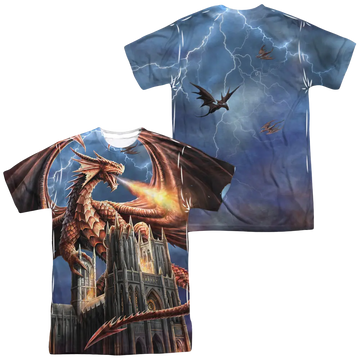 Anne Stokes Dragons Fury Men's All Over Print T-Shirt Anne Stokes
