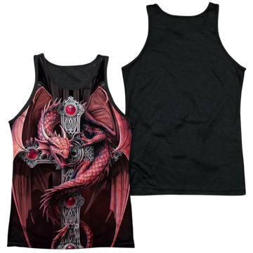 Anne Stokes Gothic Guardian Men's Black Back Tank Anne Stokes