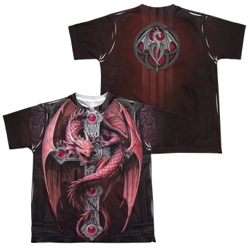 Anne Stokes Gothic Guardian - Youth All-Over Print T-Shirt (Ages 8-12) Anne Stokes