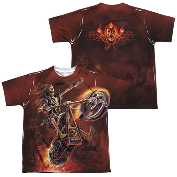 Anne Stokes Hellrider - Youth All-Over Print T-Shirt (Ages 8-12) Anne Stokes