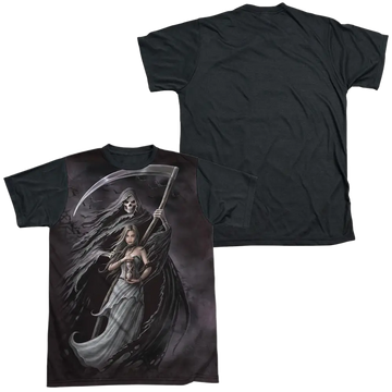 Anne Stokes Summon The Reaper - Men's Black Back T-Shirt Anne Stokes
