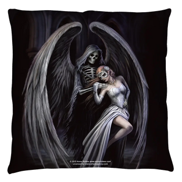 Anne Stokes Dance With Death throw pillow