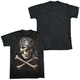 Anne Stokes Pirate Skulls - Men's Black Back T-Shirt Men's Black Back T-Shirt Anne Stokes   