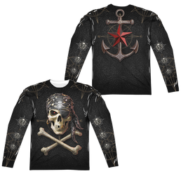 Anne Stokes Pirate Skulls - Men's All-Over Print Long Sleeve T-Shirt Men's All-Over Print Long Sleeve Anne Stokes   