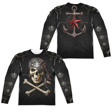 Anne Stokes Pirate Skulls - Men's All-Over Print Long Sleeve T-Shirt Men's All-Over Print Long Sleeve Anne Stokes   
