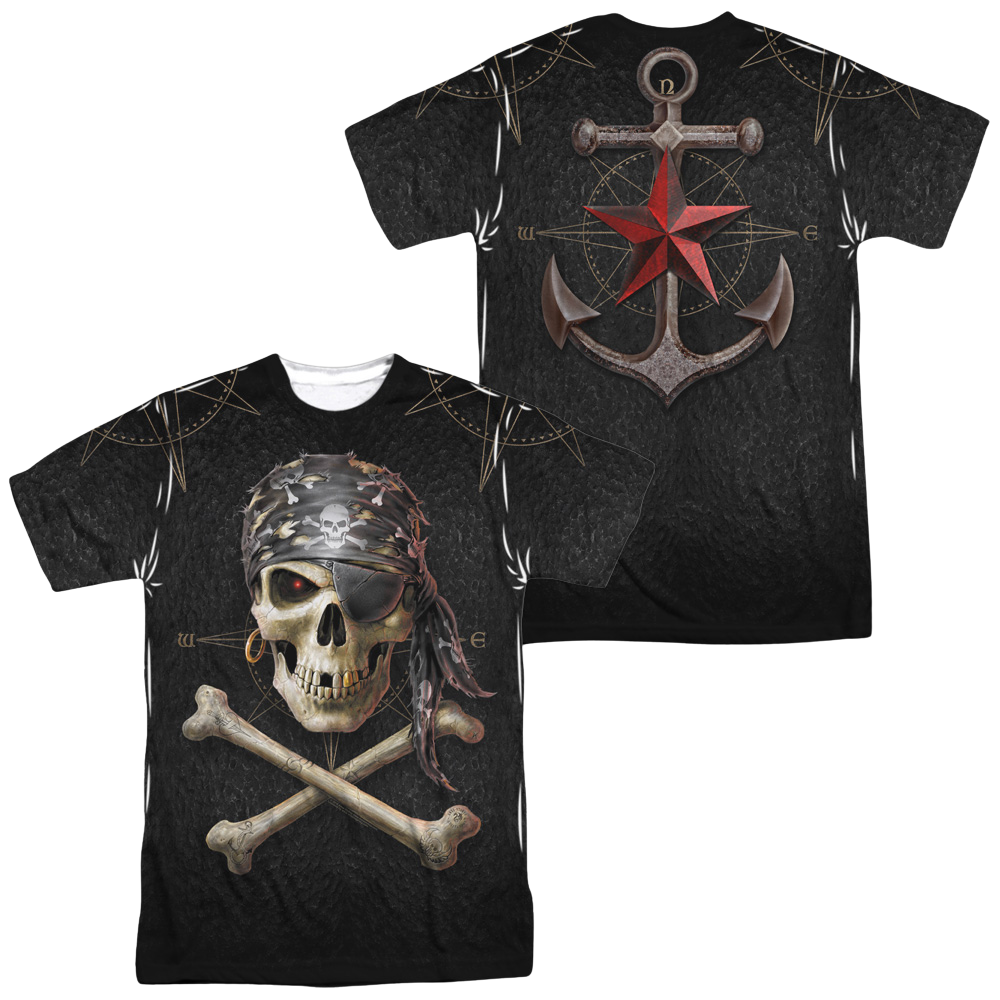 Anne Stokes Pirate Skulls - Men's All-Over Print T-Shirt Men's All-Over Print T-Shirt Anne Stokes   