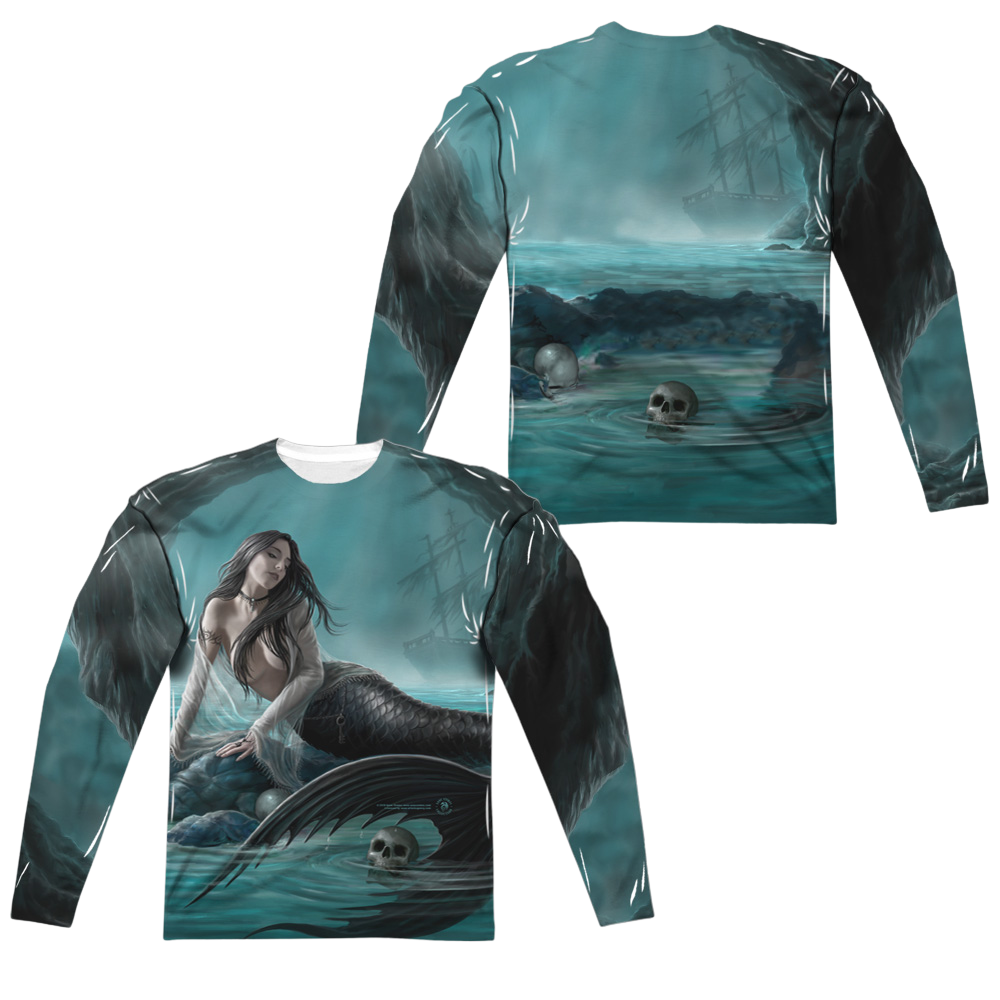 Anne Stokes Sirens Lament - Men's All-Over Print Long Sleeve T-Shirt Men's All-Over Print Long Sleeve Anne Stokes   