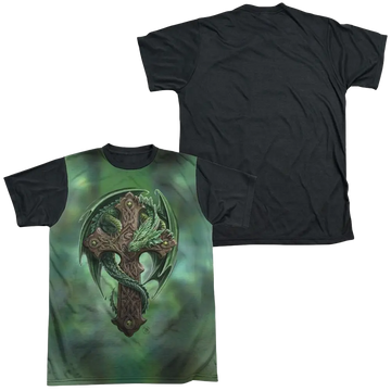 Anne Stokes Woodland Guardian - Men's Black Back T-Shirt Anne Stokes
