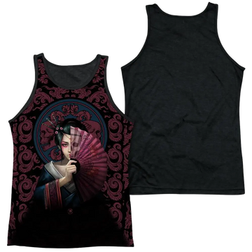 Anne Stokes Geisha Skull Men's Black Back Tank Anne Stokes