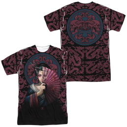 Anne Stokes Geisha Skull - Men's All-Over Print T-Shirt Men's All-Over Print T-Shirt Anne Stokes   