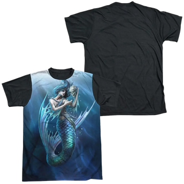 Anne Stokes Sailors Ruin - Men's Black Back T-Shirt Anne Stokes