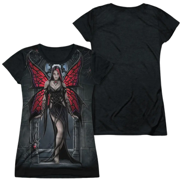 Anne Stokes Arcanafaria - Juniors Black Back T-Shirt Anne Stokes