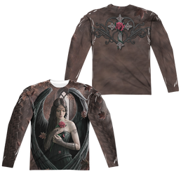 Anne Stokes Angel Rose - Men's All-Over Print Long Sleeve T-Shirt Men's All-Over Print Long Sleeve Anne Stokes   