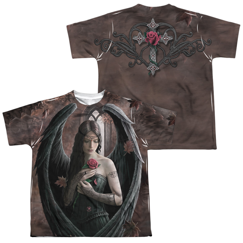Anne Stokes Angel Rose - Youth All-Over Print T-Shirt (Ages 8-12) Youth All-Over Print T-Shirt (Ages 8-12) Anne Stokes   