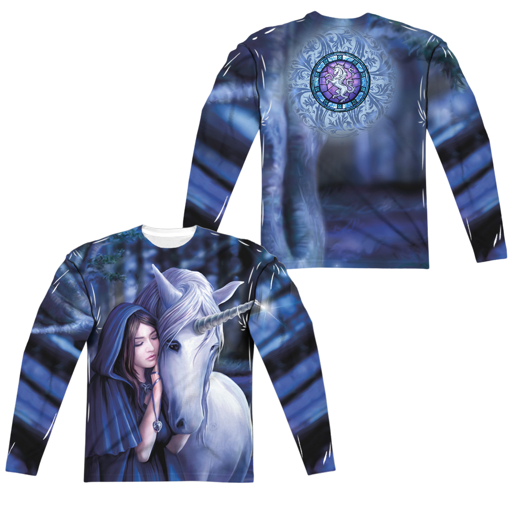 Anne Stokes Solace - Men's All-Over Print Long Sleeve T-Shirt Men's All-Over Print Long Sleeve Anne Stokes   