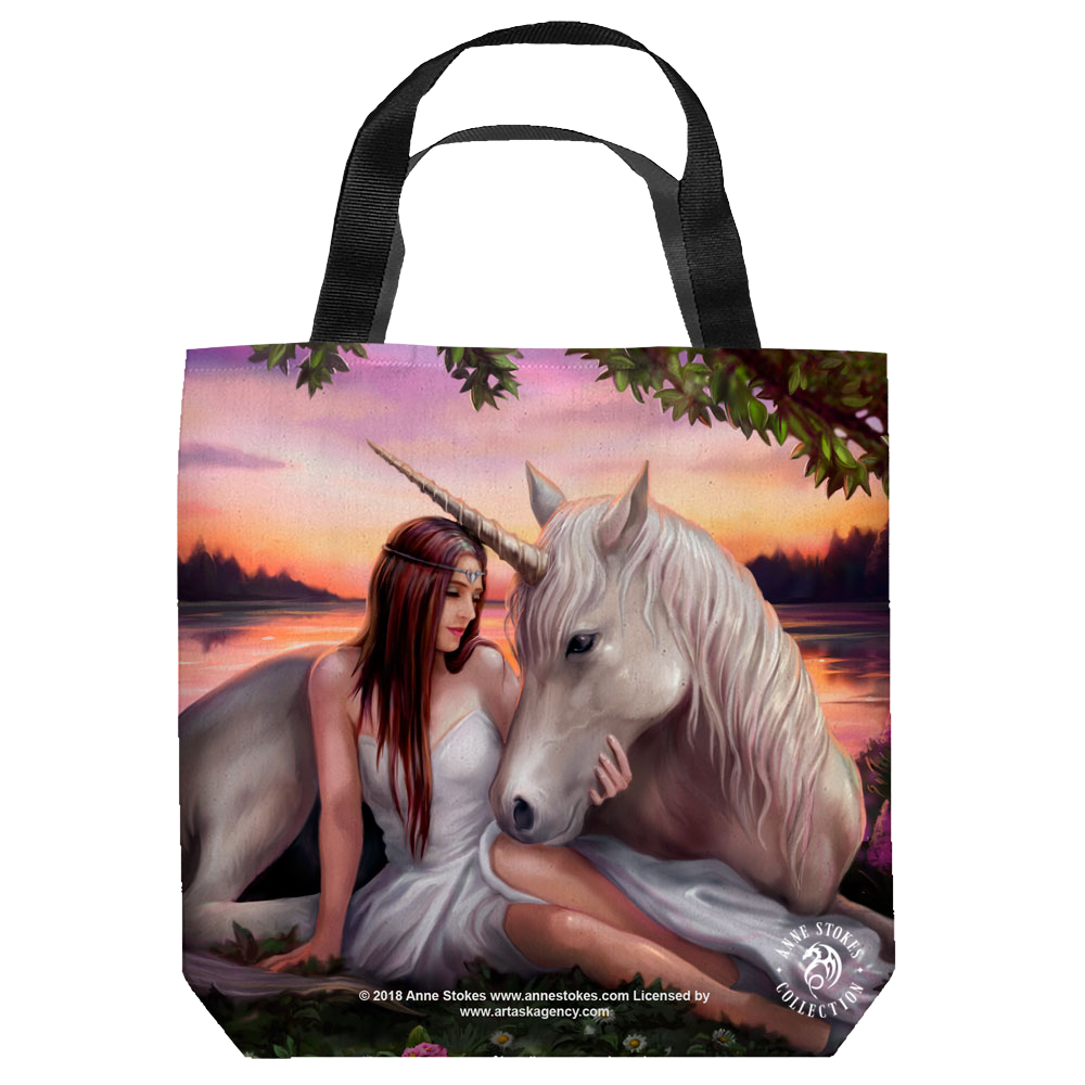 Anne Stokes Collection Pure Heart - Tote Bag Tote Bags Anne Stokes   