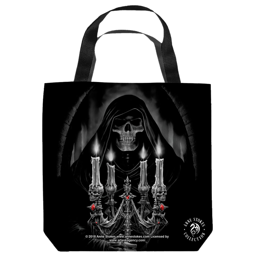 Anne Stokes Collection Candelabra - Tote Bag Tote Bags Anne Stokes   